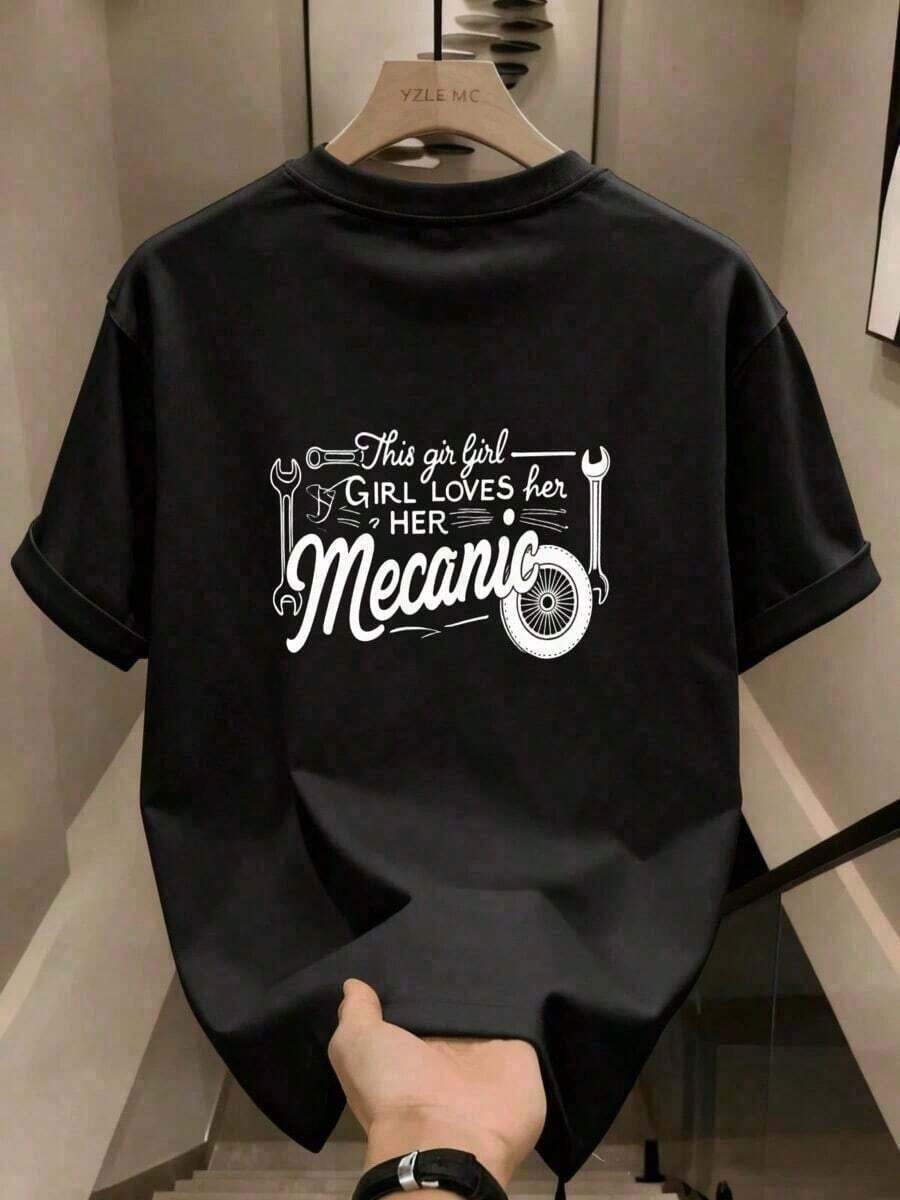 [Envío Nacional Gratis] Camiseta versátil para hombres,  estampada, de manga corta, amigable con la piel y cómoda, ajuste slim, realza los hombros, estilo casual, ropa deportiva para hombres. RVNE. - Estilo - Ver 1