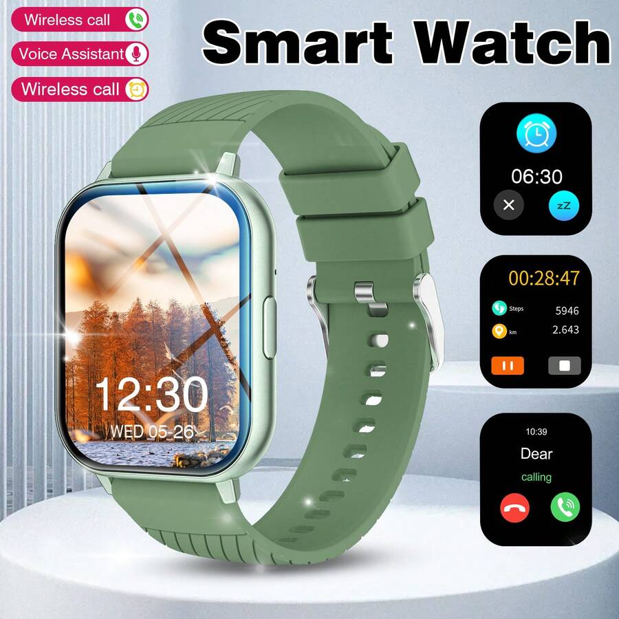 Smartwatch, Wireless Calling/Dialing, Multiple Sports Modes, Unisex, Information Reminder, Fitness Tracker, Compatible With IOS/Android - Multicolor - View 1