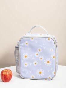 Small Kids Lunch Bag, Insulated Lunch Box Tote Bag, Reusable Lunch Bag For Children Back To School Travel Picnic Beach, Perfect Gift For Kids Birthday Holiday - Daisy - View 3