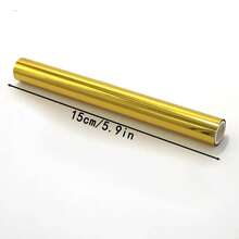 5M Glimmer Foil Rolls - Heat Activated Transfer Sheets For Stunning DIY Scrapbooking, Letterpress, Embossing, And Card Making Designs - Golden - View 19