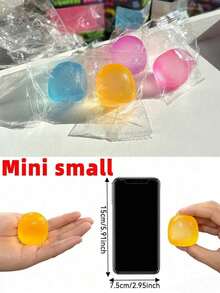 1pc (Large Size) New Needohe Marble Texture Ice Cube Mosh Stress Relief Toy, Adult Pressure Relief Toy - Nedo, Noodoh Soft Interesting Toy, Needo Squeeze Ice Cube, Perfect Gift - Birthday Gift - Christmas Gift (Product Packaged In OPP Bag) - Multicolor - View 9