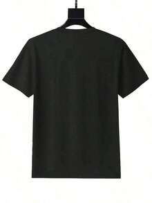 Camiseta de manga corta de algodón, duradera y transpirable para mujer, con un divertido estampado de cóctel de tequila y lima Tipsy. Top holgado, de estilo casual y de gran tamaño, adecuado para fiestas en bares, reuniones de verano, vacaciones y otras ocasiones. Ropa de Mujer Única de Estilo Europeo y Americano - Camiseta de Manga Corta de Algodón Holgada Unisex de Estilo Urbano Vintage con Cuello Redondo - Negro - Ver 2
