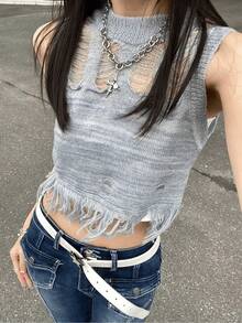 Women Tops - Dusty Blue - View 6