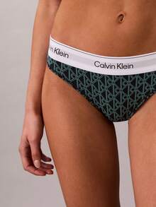 Calvin Klein Icon Cotton Modal Bikini QF8520  Thongs For Women Underwear - Stratified Sea - 查看 4