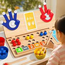 Preschool Finger Counting Number Blocks Math Game, Montessori Toys, Suitable For 3-5 Years Old Children; Educational Math Manipulative Learning Toys, Suitable For Girls And Boys, Children's Birthday-Christmas Gift - Mathematical Teaching Aids - View 3