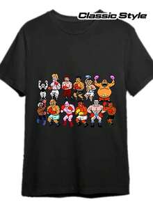 Camiseta de hombre con temática de boxeo - Diseño con estampado de boxeador, camiseta de manga corta de tela gruesa, corte holgado con cuello redondo, ropa casual para entrenamiento, adecuada para entrenar y usar a diario - Estilo deportivo clásico, una camiseta de manga corta adecuada para el hogar, uso diario, fiestas y viajes-perfecta como regalo para amigos o familiares. - Negro - Ver 6