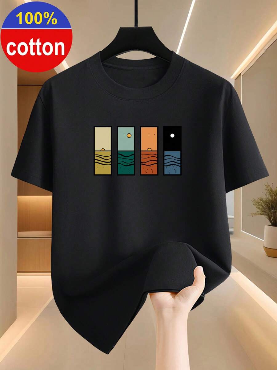 Men T-Shirts - Black - View 1