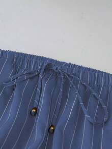 Pantalones anchos y largos sueltos de moda para mujeres de talla grande - Multicolor - Ver 5