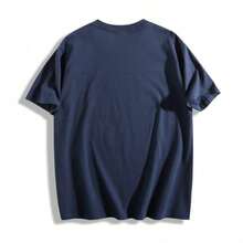 [100% Cotton] Pink Camouflage Print Dog Hunting Shirt, Wild Southern T-Shirt, Simply Printed Graphic Tee, New Comfortable Retro Cotton T-Shirt-L91 - 藏蓝色 - 查看 2
