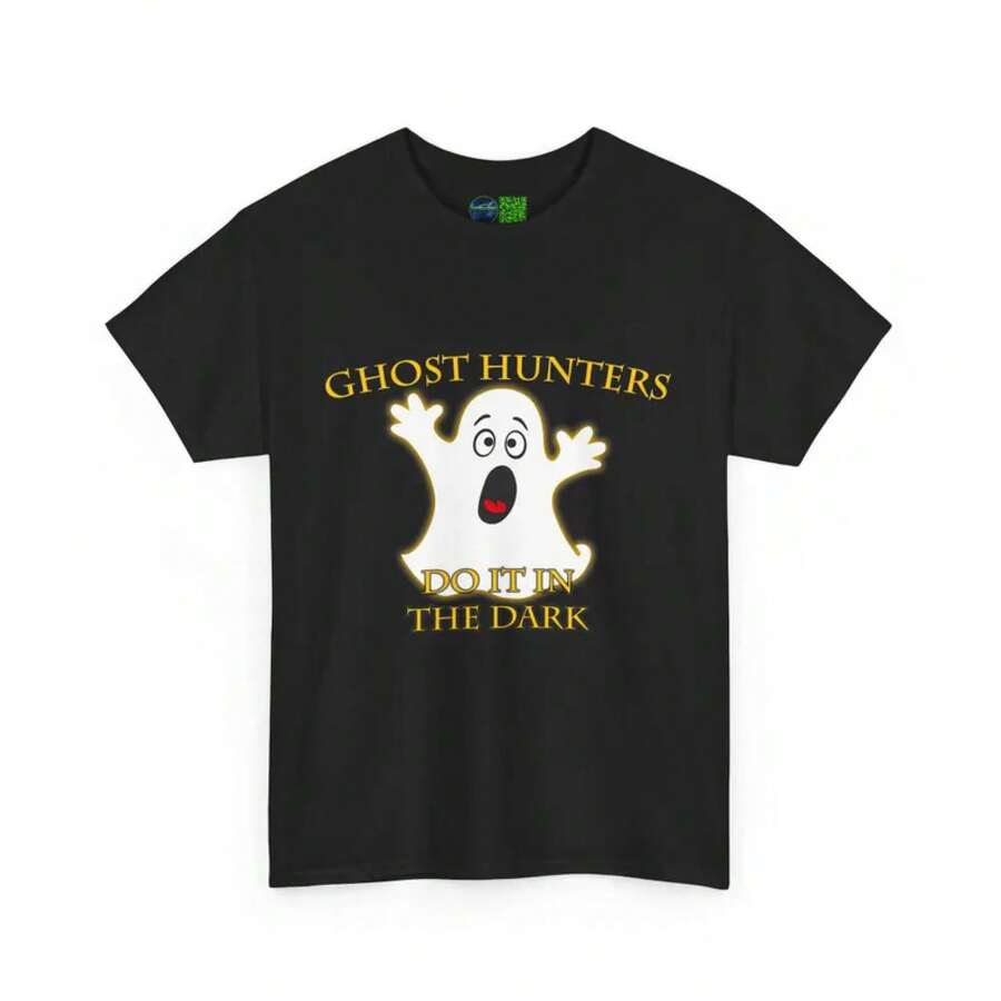 Camiseta de Algodón de Cazadores de Fantasmas - Negro - Ver 1
