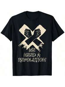Camiseta para revolucionarios que demandan cambio - Negro - Ver 1