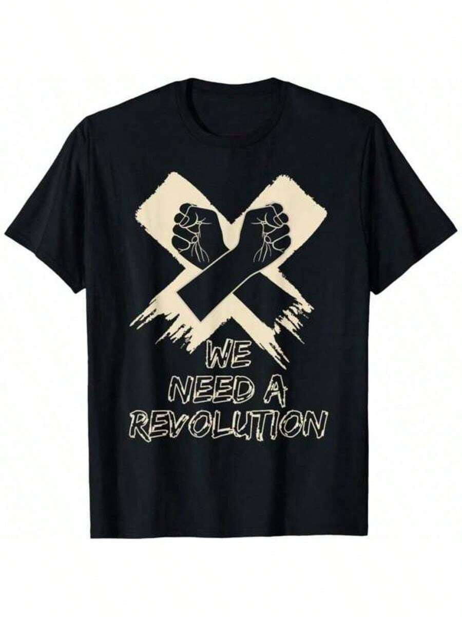 Camiseta para revolucionarios que demandan cambio - Negro - Ver 1