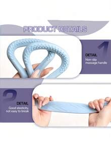 One New Type Of Durable Silicone Resistance Trainer, Resistant To Breakage And Stretching, With Long-Lasting Shape Stability. Resistance Band, Suitable For Resistance Training Of The Chest, Arms And Shoulders. - Multicolor - View 7