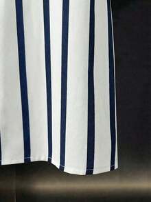 adecuada para atuendos de primavera/verano, ropa de vacaciones, cubierta de primavera/verano para mujer, cubierta - Azul y blanco - Ver 6