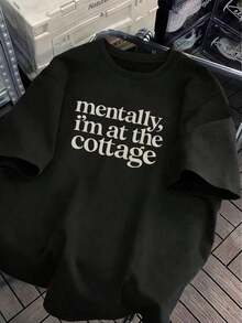 Comfortable Plus-Size Women's T-Shirt With A Book Theme And Ice Hockey Inspiration, Perfect For Casual Wear, Romantic And Distressed Looks. A Stylish Bookworm T-Shirt, A Cozy And Romantic Gift For A Reader, And A Great Choice For Everyday Wear. Plus-Size Women's Clothing. Casual Black. - 黑色 - 查看 2