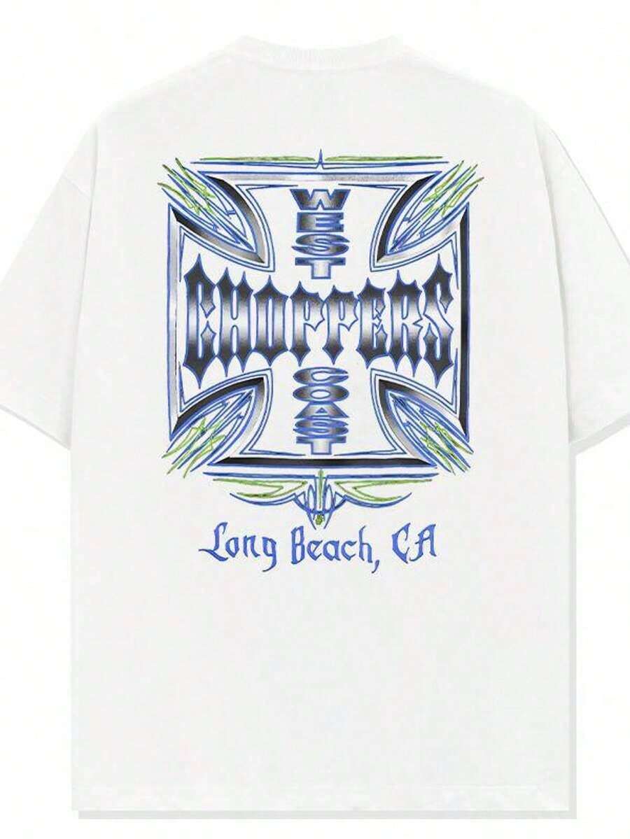 A Men's Loose-Fitting T-Shirt Made Of Lightweight Polyester, Suitable For Everyday Wear, Short-Sleeved Summer Style, Streetwear, Comfortable And Casual, Lightweight And Breathable, Comfortable 83C9 - 白色 2 - 查看 1