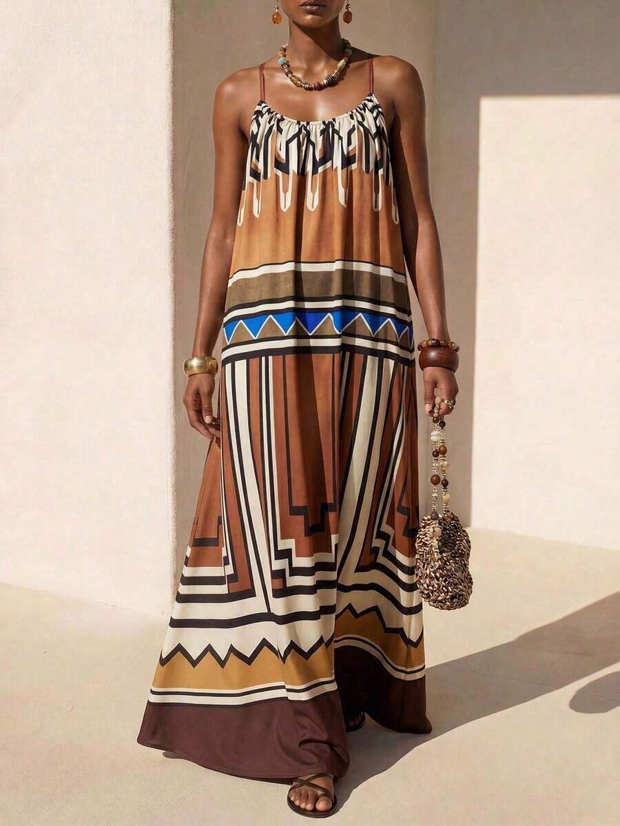Women Midi Dresses - Multicolor 3 - View 1