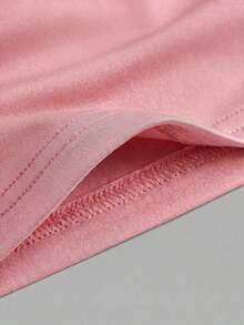 3 piezas Camiseta de tirantes de unicolor y corta para mujeres - Multicolor 9 - Ver 5