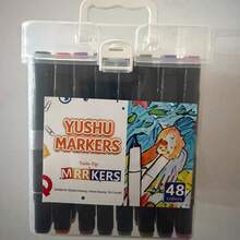 Marker Pen Set, Student Watercolor Pens, Painting & Graffiti Pens, Alcohol-Based Dual-Tip Boxed Markers, Dual-Tip PVC Handbag Boxed, Water-Based Ink Brush Pens - Sets - View 8