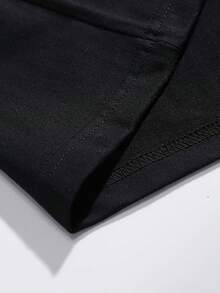 Limited Edition Men's Elegant Short Sleeve T-Shirt [Middle East] Lightweight Cotton - Hitam - View 6