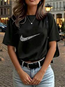 Women T-Shirts - Black - View 4
