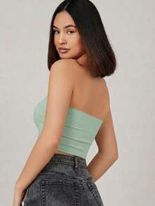 Top bandeau sólido - Verde - Ver 2