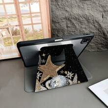 1 chiếc ốp lưng máy tính bảng đính đá lấp lánh in hình mặt trời và sao trên bầu trời, có ngăn đựng bút, tương thích với iPad thế hệ thứ 10 10.9 inch 2022 Smart Case/ Air 13 (M3 2025)/ Air 11 (M3 2025)/ Air 11 (M3 2025)/ 11 (A16 2025), tương thích với Oppo Pad, Matepad, Vivo Pad, Honor Pad, Xiaoxin Pad. - Nhiều màu - Xem 10