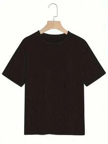 FashionNEW - Camiseta de Cuello Redondo con Estampado de Neón 'Have a Good Day' para Mujer - Camiseta de Verano de Manga Corta, Brillante y Alegre, Tela Suave y Cómoda, Ropa Casual, Camisetas para Damas - Estilo Urbano Vintage, Camiseta Unisex de Algodón de Manga Corta y Cuello Redondo - Negro - Ver 2