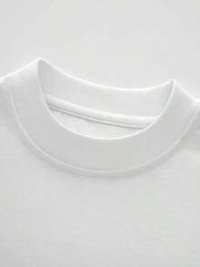 Cool Twisted Teas And Double T-Shirt 1 Piece Thick Cotton T-Shirt 220g, Women's T-Shirts, Casual Wear, Everyday Outfits - 白色 - 查看 5