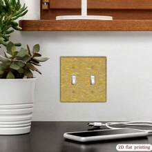 1pc Luxury Gold Patterned Cloud Switch Plate Cover, Wall Decor Outlet Protector, Suitable For Multiple Scenarios, Cozy Home Decor Accessory - Multicolor - View 6