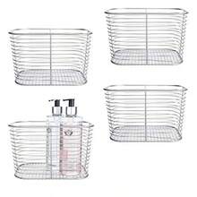 iDesign Vienna Vanity Cosmetics and Makeup Storage baño encimera y Escritorio Juego de 4 Cesta Grande 4 Unidades - Esportón - Ver 9