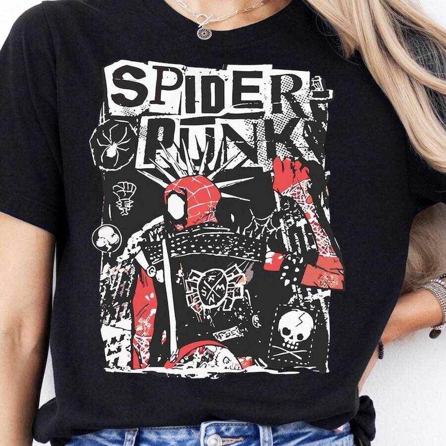Classic Web Slinger Faded Oversized,Spider Punk Shirts, Web‑SlingerSweatshirts, Spider Boy T-Shirts, Spider Girl Tee, Punk Hero Hoodie, Web‑SlingerAcross The Spider-Verse Sweater,playera de hombre,blusas,tops,playeras oversize de mujer,sudaderas para hombres,local,conjuntos de mujer,ofertas y liquidaciones de todo,blusas casuales para dama,blusas casuales para dama,ropa deportiva de mujer,ofertas,playeras de algodón mujer,harry style,camisa negras de hombre,Family Matching Outfits(2Y-3XL) - Negro - Ver 1