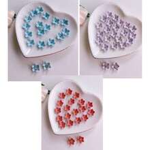 Iridescent Acrylic Flower 15mm Ref.28 (60 Units) - Ref. 620 Lila - Ver 2