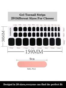 Móng tay giả dạng gel bán khô trong suốt, miếng dán móng chân dạng gel bán khô, móng chân bóng mượt với 32 miếng dán - Phù hợp với mọi loại đèn làm móng, chất lượng salon, bền lâu, dễ dán và dễ gỡ bỏ. - Trong sáng - Xem 7