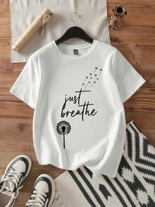 Sudadera Casual de Cuello Redondo para Mujer con Just Brea-1Pure-Cotton - Blanco 3 - Ver 11