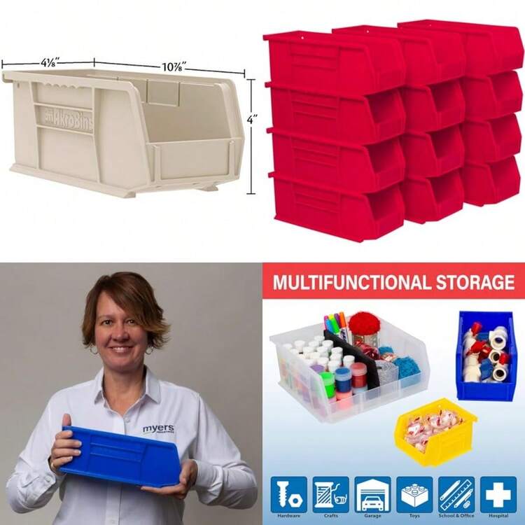 Wall Storage Box - 紅色的 - 查看 1