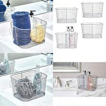 iDesign Vienna Vanity Cosmetics and Makeup Storage baño encimera y Escritorio Juego de 4 Cesta Grande 4 Unidades - Esportón - Ver 1