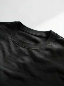 Camiseta de Talla Grande para Mujer, Transpirable, con Estampado Floral y de Leopardo - Rosa y Dorado, Manga Corta, Cuello Redondo, Tela de Elasticidad Media, Corte Recto, Adecuada para Uso Casual y Viajes, Ropa de Fe Cristiana para Todas las Temporadas. - Negro - Ver 4