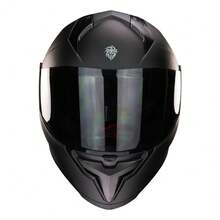 Casco Integral de Moto Negro Mate Certificado DOT –  Profesional, Confort Superior y Diseño Aerodinámico, Ideal para Viajes Urbanos, Rutas Nocturnas y Motocross, - A - Ver 3