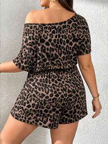 Mono de talla grande para mujer, ropa de verano, shorts, hombros descubiertos y graciosos, conjunto de verano para mujer, atuendo de rave de festival, conjunto de verano para vacaciones de mujer, mono casual de mujer - Multicolor 2 - Ver 2