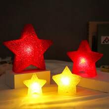 1 pieza/2pcs Luces de estrella pequeña de mano, accesorios de actuación en escenario, accesorios decorativos de estrella de cinco puntas brillante de mano, adecuados para actuaciones de danza, actuaciones de coro, conciertos, fiestas, cumpleaños y actuaciones festivas - Multicolor - Ver 7