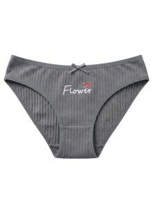 4-Pack Women's Panties - 2026 New Spring/Summer Collection: Lightweight, Breathable Briefs. Mid-Rise Women's Underwear Featuring Polka Dot And Stripe Prints; Offers A "Naked-Feel" Comfort And Healthy Wear. - 彩色 - 查看 3
