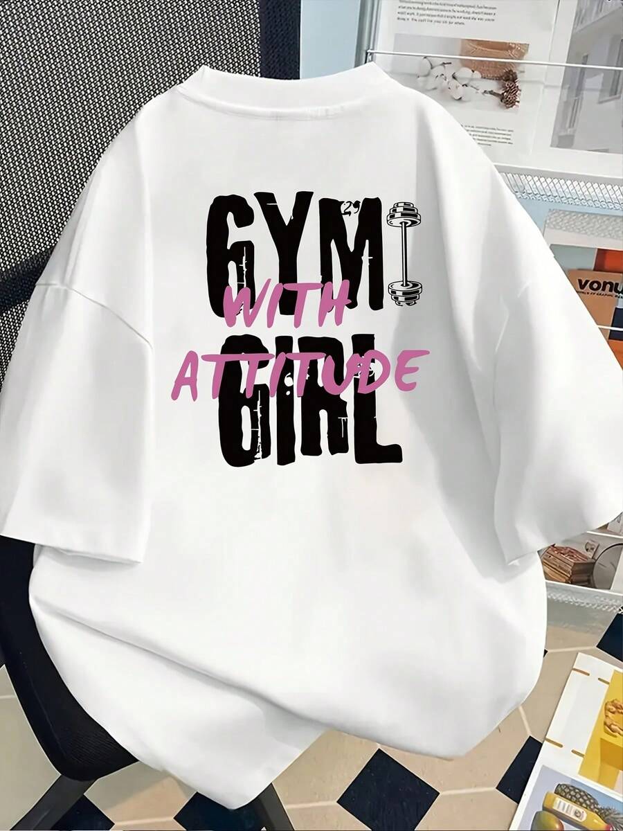 Women's T-Shirt For Spring And Summer - 白色 - 查看 1