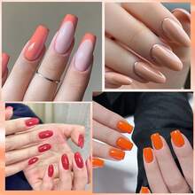 FOUR LILY 7 Pcs Set Kutek Gel Neon 10ml, Kutek Gel Warna Fluorescent Cerah UV & LED yang Dapat Dilepas untuk Manikur Musim Panas & Pesta - MultiWarna - View 5