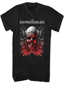Camiseta oficial de la película Los Indestructibles, camiseta de manga corta con cuello redondo para mujer, superventas del verano, disponible para pre-pedido. - Negro - Ver 1