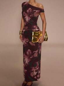 Vestido de mujer de verano asimétrico con volantes y estampado / Vestido de playa / Vestido largo / Ropa de mujer de verano / Ropa de playa / Vestido de discoteca / Vestido para figura pequeña / Vestido de graduación / Vestido de mujer / Ropa de - Multicolor - Ver 1