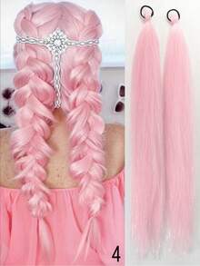 2 Buah Kawat Emas Gradien Warna 26 Inci Dapat Digunakan untuk Menganyam Kuncir Rambut, Kuncir Rambut dengan Bando, Ekstensi Kuncir Rambut, Cocok untuk Musim Wisuda, Pesta Mahasiswa, Piala Dunia dan Acara Lainnya, Cocok untuk Kuncir Rambut Wanita, Pesta - MultiWarna - View 23
