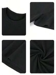 Camiseta De Mujer, Nueva ColeccióN Verano 2026, Casual, Unisex, Manga CortaMujer Camiseta De Mujer MéXico EnvíO Tela Transpirable De Alta Calidad Estampado De Lavado A MáQuina Fresco Deportes Cuello Redondo Casual Manga Corta VersáTil Nueva Era Lavable A MáQuina, Top Casual De Cuello Redondo De Deportes De Trabajo Estudiantil, Moda CóModa Y Moderna |   Vestidos De Mujer Verano Almacen LocalCamiseta De  Negra Con Un Impresionante DiseñO De Un Ojo Azul Rodeado De Rayos DoradosTela CóModa, Corte Holgado, Suave Y Transpirable - Negro - Ver 6
