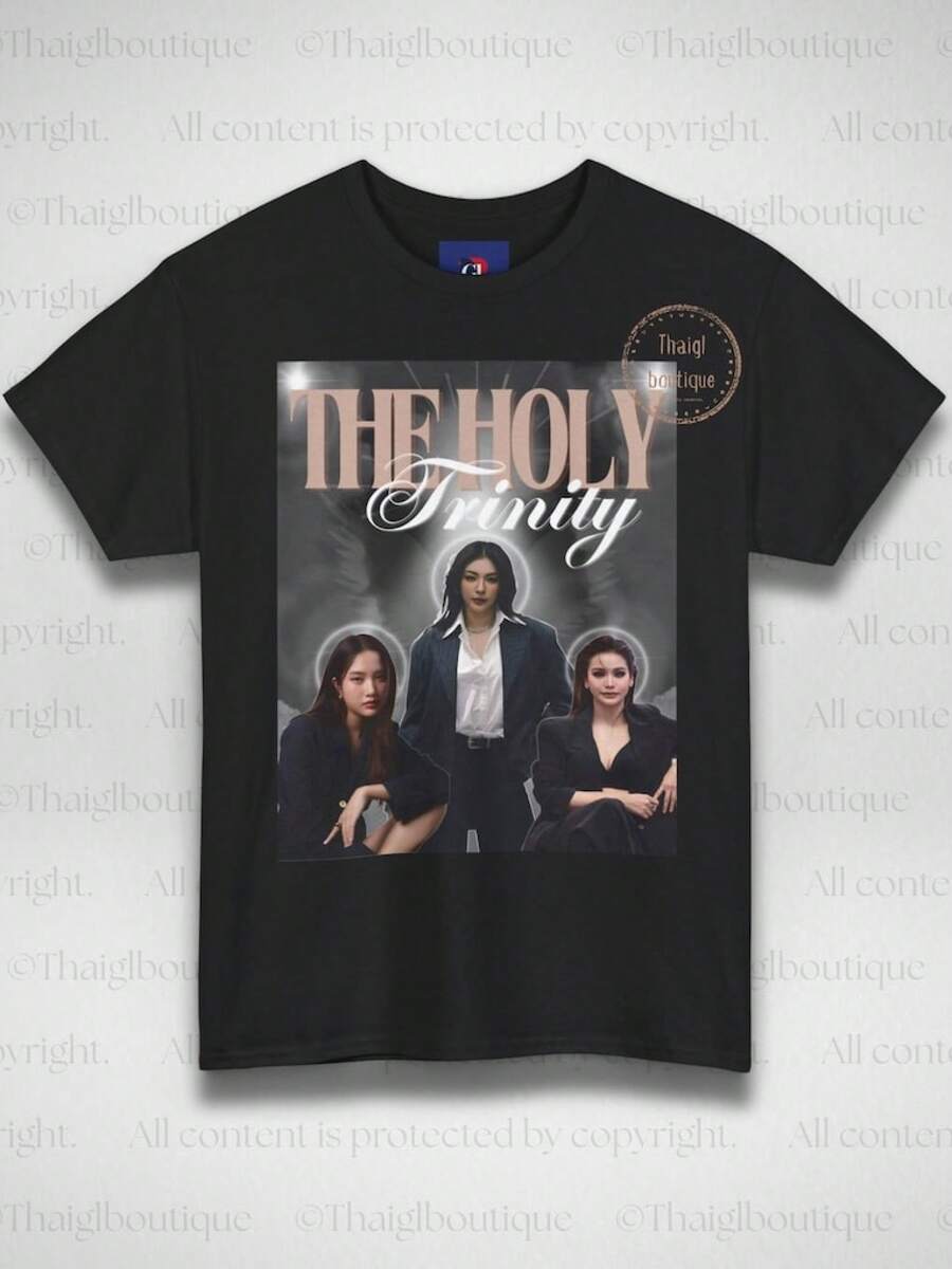 Camiseta de merchandising del grupo Inspiration camisas de mujer sudaderas para mujer sueter blusa casual mujer verano vestidos de graduación - Negro - Ver 1