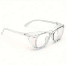 1pc Anti Pollen Safety Glasses Square Anti Fog Blue Light Blocking Glasses With Side Shields For School Daily Life - Leopard Print - View 6